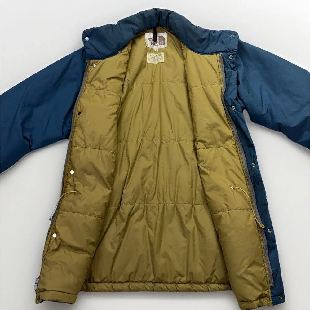 Vintage The North Face Brown Label ‎ Parka XL Blue Gorpcore Puffer Jacket USA
